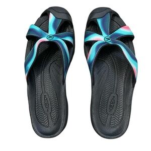Keen Bali Slide Sandal Women’s Size 9 Multicolor Straps Quick Dry Travel Hike